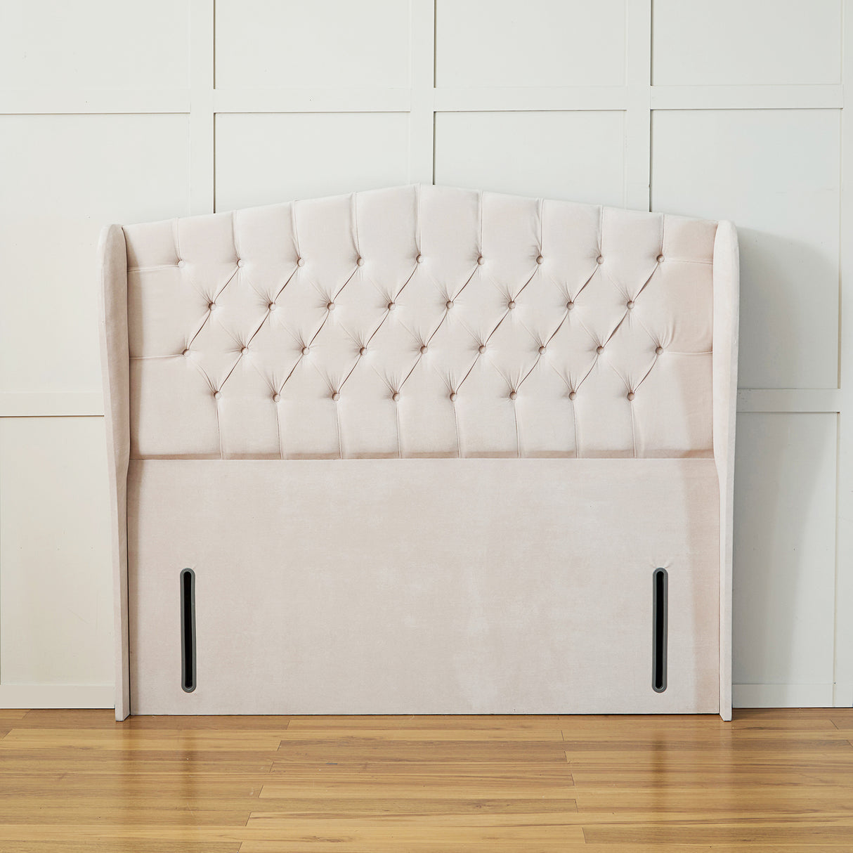 Luxury Chelsea Winged Upholstered Headboard
