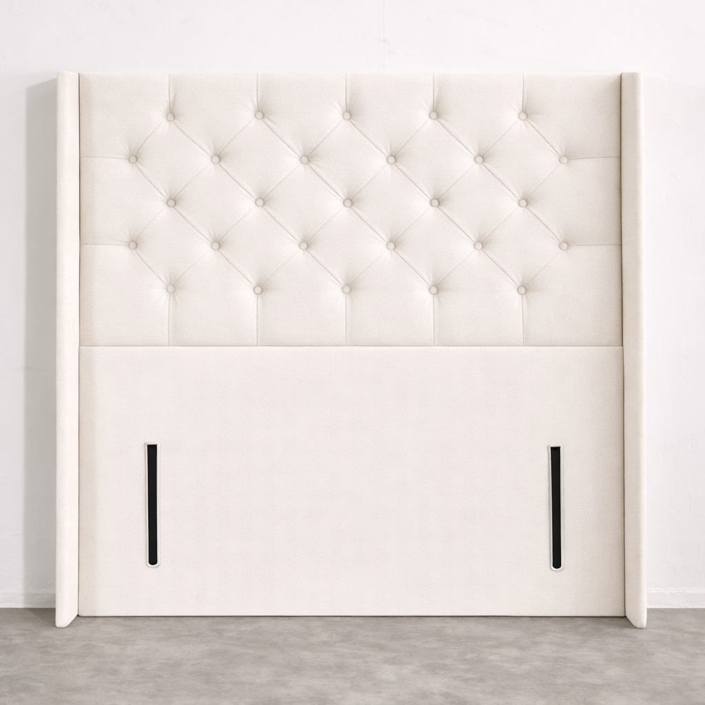 Chesterfield 54" Winged Premium Floorstanding Upholstered Headboard