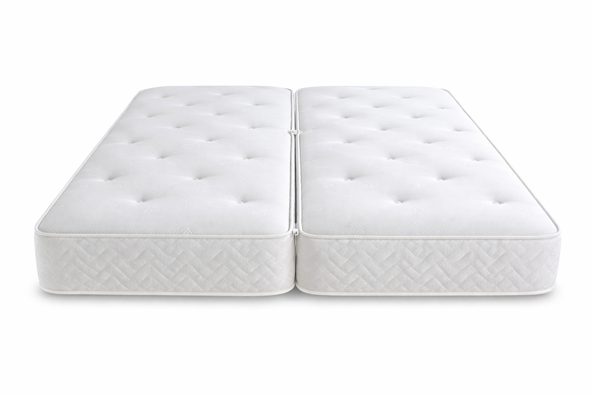 Dual Season Memory Foam Sprung Mattress - Zip And Link