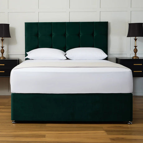 Signature Cube Divan Bed Set with Headboard