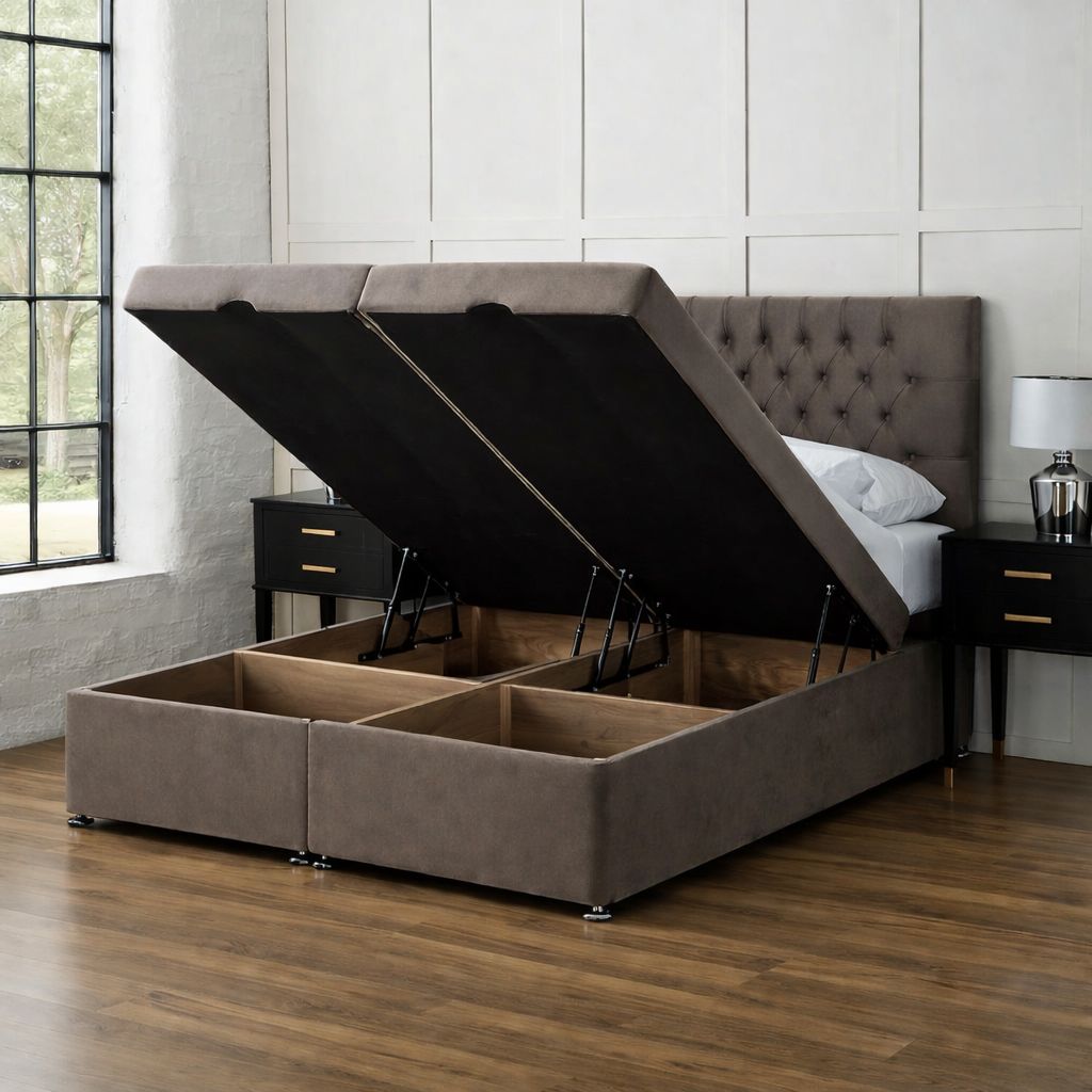Quarter Split End Lift Storage Ottoman Divan Base