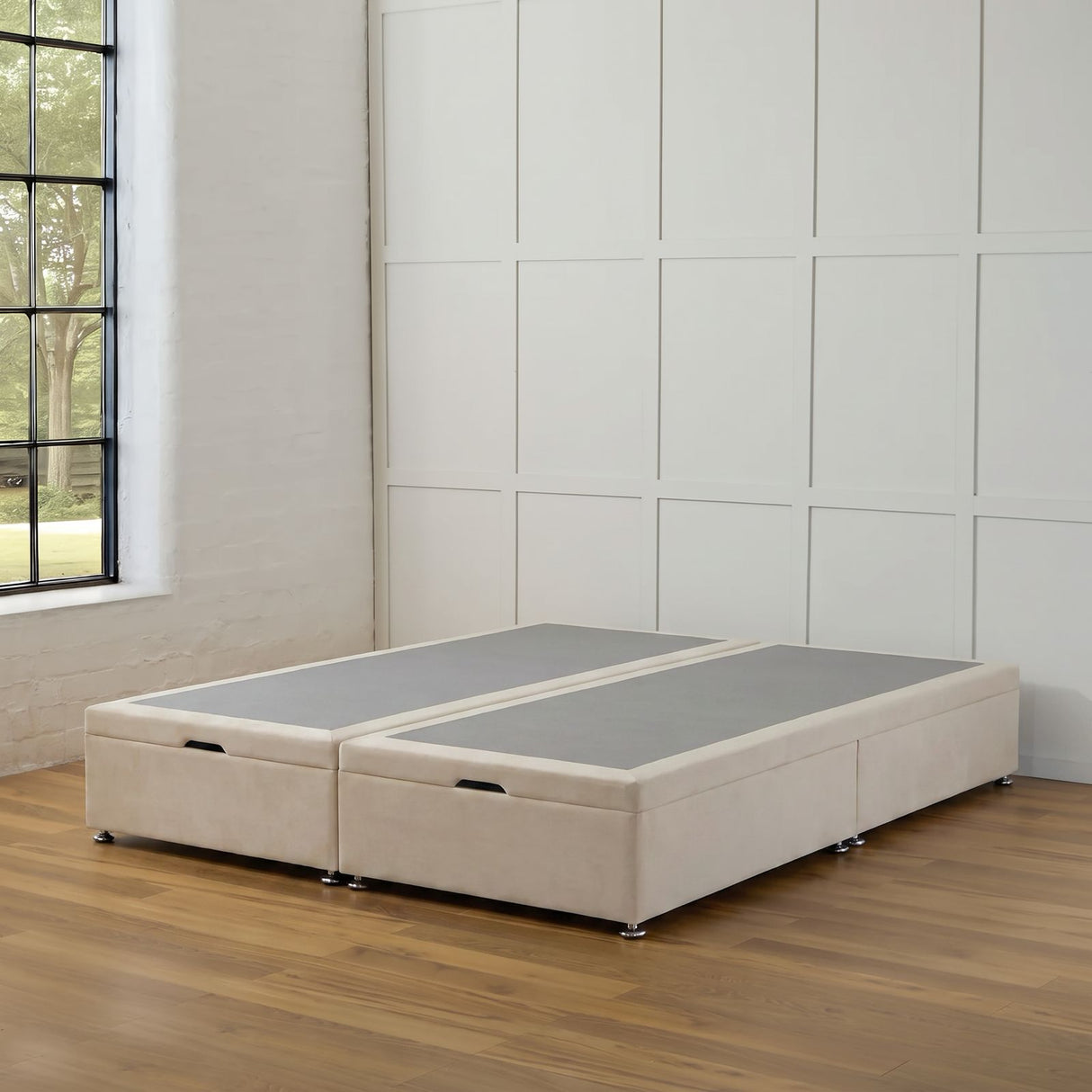 Quarter Split End Lift Storage Ottoman Divan Base