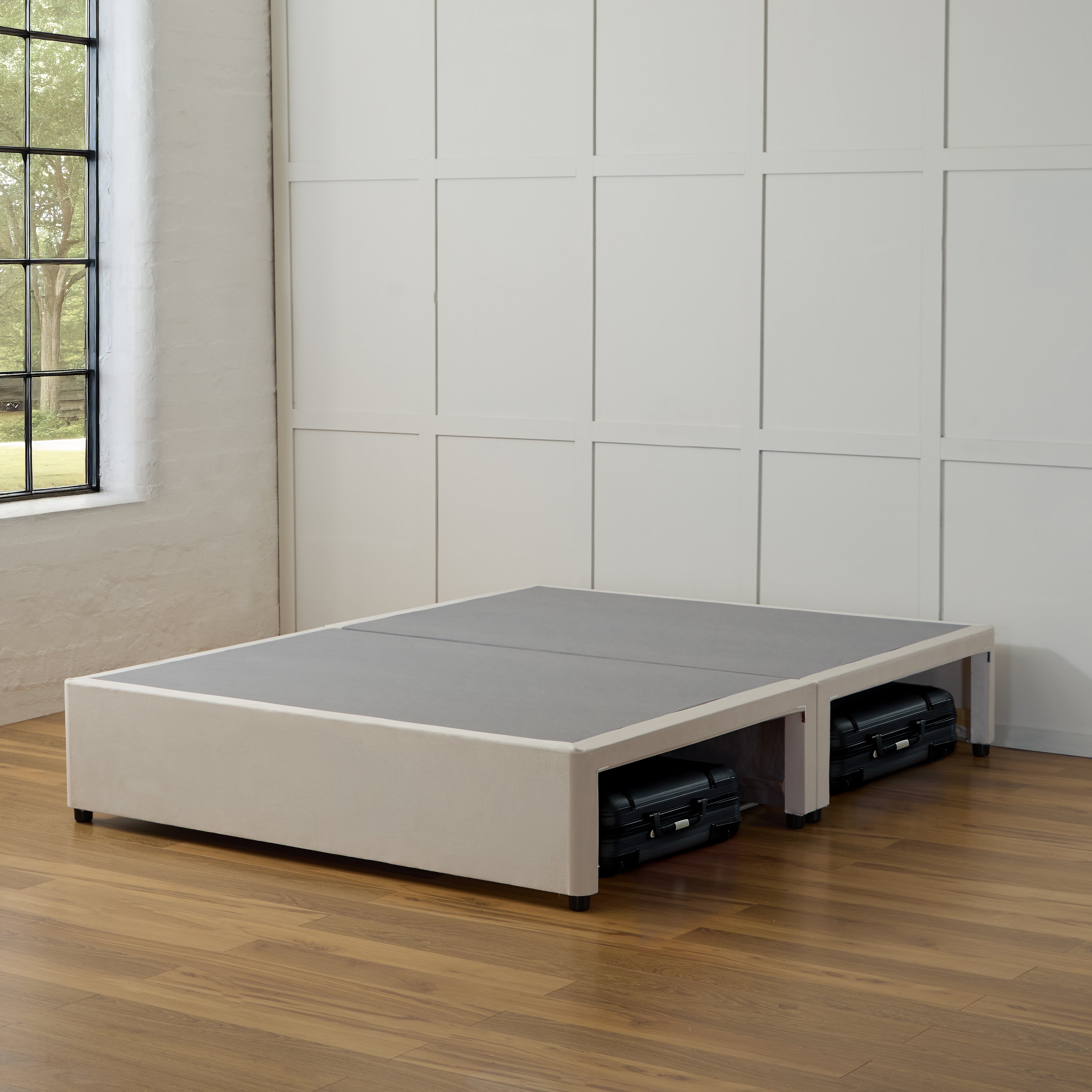 Divan Bed Base With Storage | Suitcase Storage Hideaway Divan Bed Base ...
