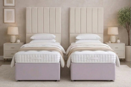 Dorchester 1000 Pocket Hand Stitched Memory Foam - 6'6 Length Zip And Link Divan Bed Sets