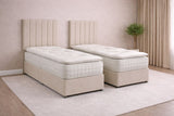 Hertford 6'3 Length Zip and Link Coil Sprung Pillow Top Divan Bed Set