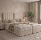 Mayfair 2000 Pocket Hand Stitched Natural Filling - 6'6 Length Zip And Link Divan Bed Sets