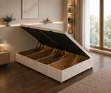 Quarter Split Side Lift Storage Ottoman Divan Base